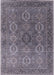 Machine Washable Industrial Modern Gray Rug, wshurb2481