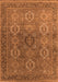 Oriental Orange Industrial Rug, urb2481org