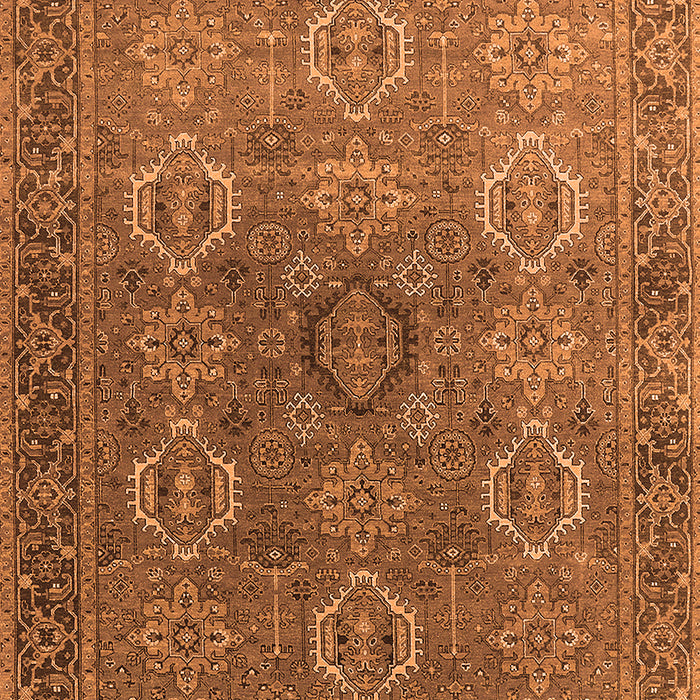 Machine Washable Oriental Orange Industrial Area Rugs, wshurb2481org