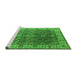 Sideview of Machine Washable Oriental Green Industrial Area Rugs, wshurb2482grn