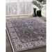 Machine Washable Industrial Modern Carbon Gray Rug in a Family Room, wshurb2482