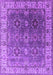 Machine Washable Oriental Purple Industrial Area Rugs, wshurb2482pur