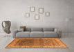 Machine Washable Oriental Orange Industrial Area Rugs in a Living Room, wshurb2482org
