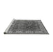 Sideview of Machine Washable Oriental Gray Industrial Rug, wshurb2482gry