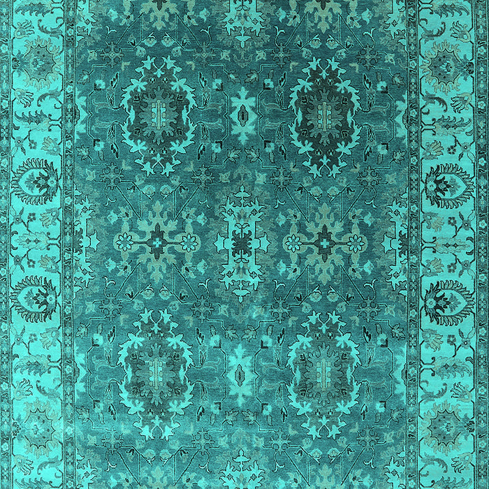 Oriental Turquoise Industrial Rug, urb2482turq