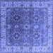 Square Oriental Blue Industrial Rug, urb2482blu