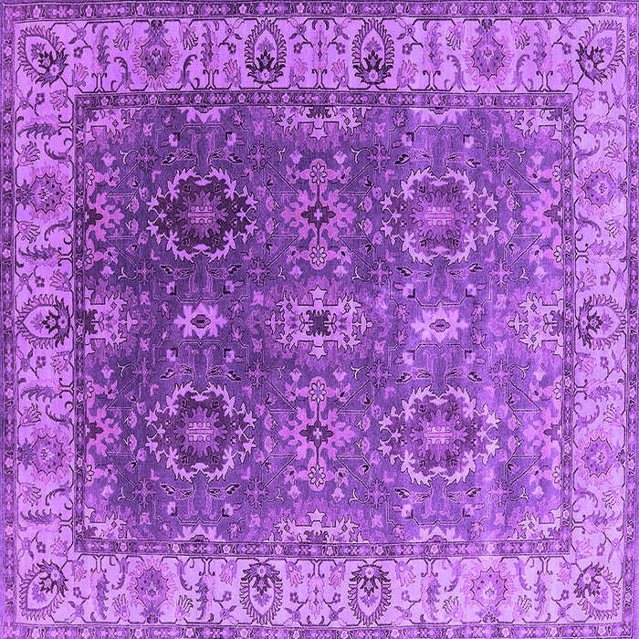 Square Oriental Purple Industrial Rug, urb2482pur