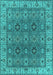 Oriental Turquoise Industrial Rug, urb2483turq