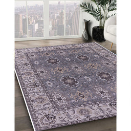 Machine Washable Industrial Modern Carbon Gray Rug in a Family Room, wshurb2483