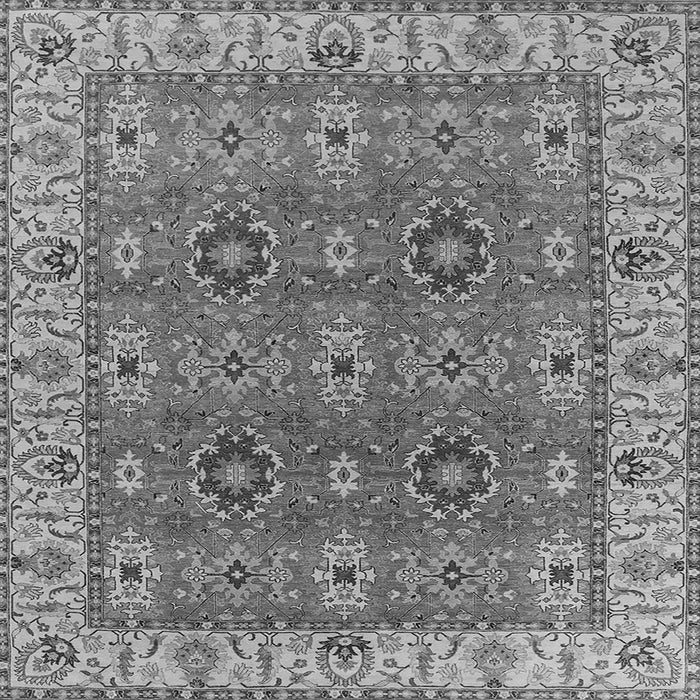 Square Oriental Gray Industrial Rug, urb2483gry
