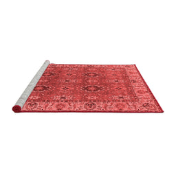 Industrial Red Washable Rugs