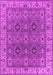 Machine Washable Oriental Pink Industrial Rug, wshurb2483pnk