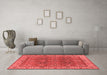 Industrial Red Washable Rugs