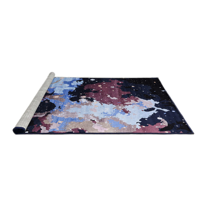 Sideview of Machine Washable Industrial Modern Deep Purple Rug, wshurb2484