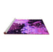 Sideview of Machine Washable Oriental Pink Industrial Rug, wshurb2484pnk