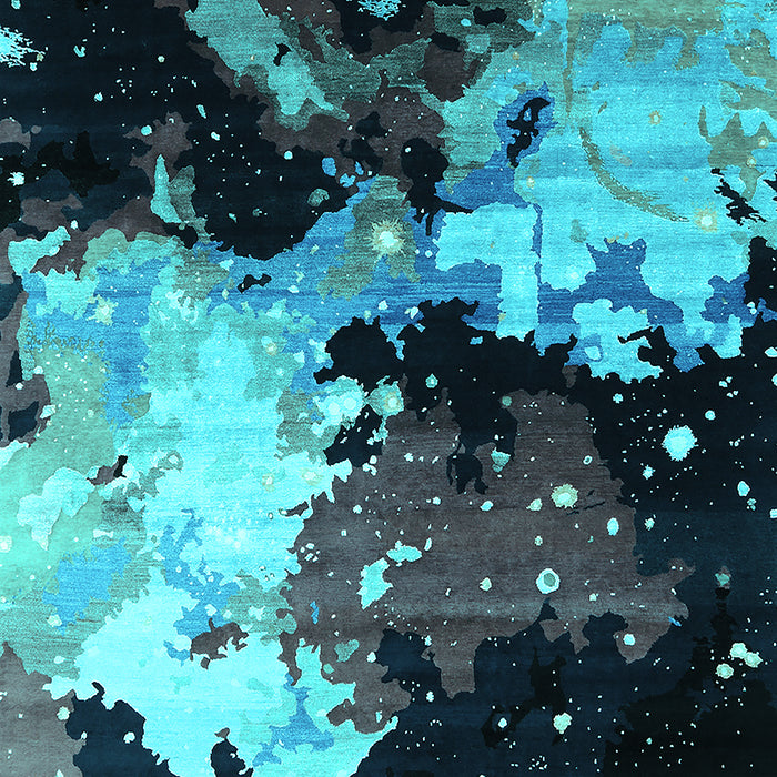 Oriental Turquoise Industrial Rug, urb2484turq