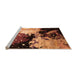 Sideview of Machine Washable Oriental Orange Industrial Area Rugs, wshurb2484org