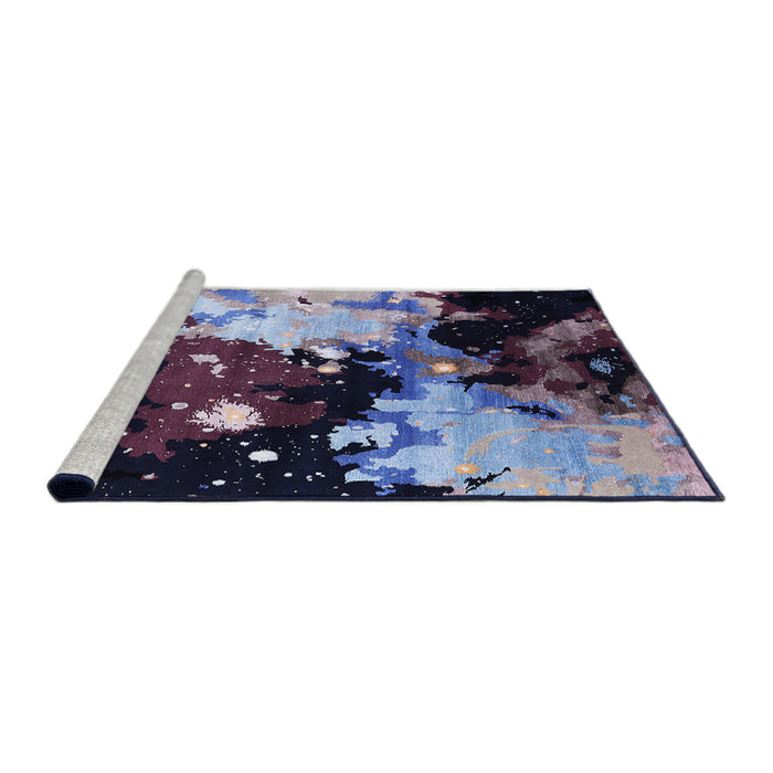 Sideview of Machine Washable Industrial Modern Deep Purple Rug, wshurb2485