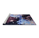 Sideview of Machine Washable Industrial Modern Deep Purple Rug, wshurb2485