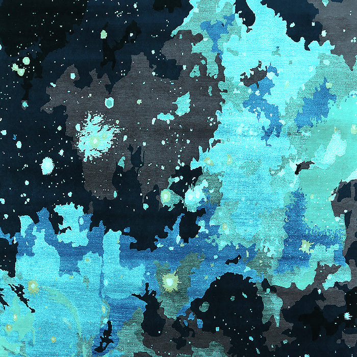 Oriental Turquoise Industrial Rug, urb2485turq