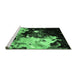 Sideview of Machine Washable Oriental Emerald Green Industrial Area Rugs, wshurb2485emgrn