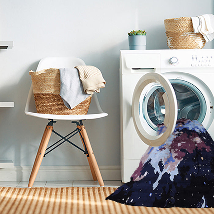 Machine Washable Industrial Modern Deep Purple Rug in a Washing Machine, wshurb2485