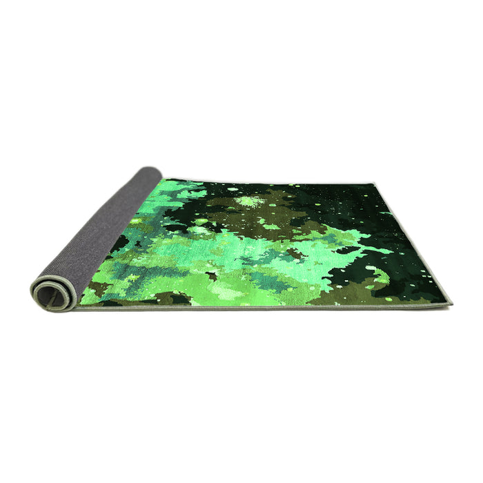 Sideview of Oriental Green Industrial Rug, urb2485grn