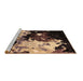 Sideview of Machine Washable Oriental Brown Industrial Rug, wshurb2485brn