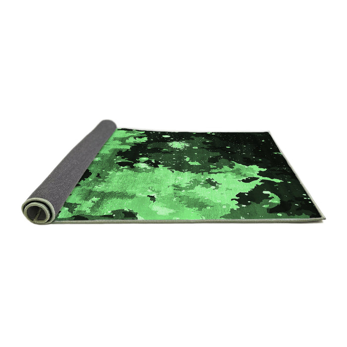 Sideview of Oriental Emerald Green Industrial Rug, urb2485emgrn