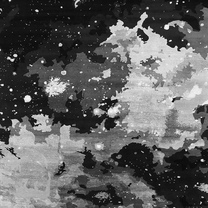 Square Oriental Gray Industrial Rug, urb2485gry