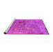 Sideview of Machine Washable Oriental Pink Industrial Rug, wshurb2486pnk