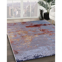 Mid-Century Modern Mauve Taupe Purple Oriental Rug, urb2486