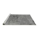 Sideview of Machine Washable Oriental Gray Industrial Rug, wshurb2486gry