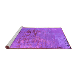 Sideview of Machine Washable Oriental Purple Industrial Area Rugs, wshurb2486pur