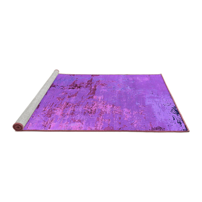 Sideview of Machine Washable Oriental Purple Industrial Area Rugs, wshurb2486pur