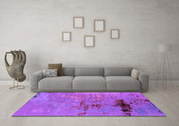 Machine Washable Oriental Purple Industrial Rug, wshurb2486pur