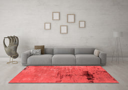 Industrial Red Washable Rugs