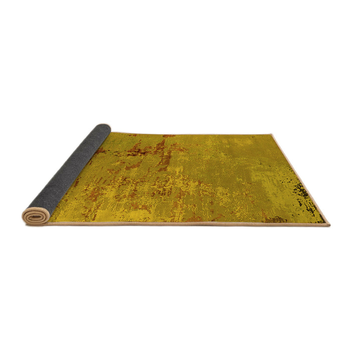 Sideview of Oriental Yellow Industrial Rug, urb2486yw