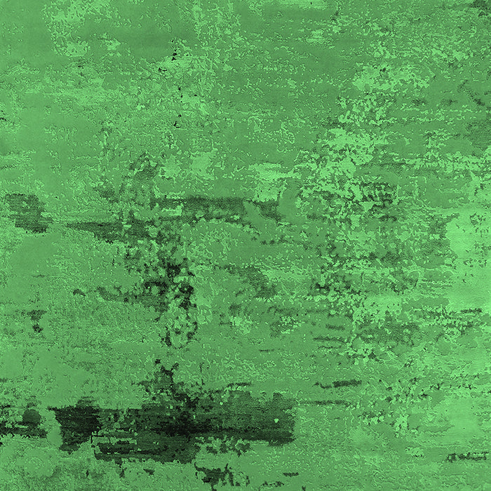 Machine Washable Oriental Emerald Green Industrial Area Rugs, wshurb2486emgrn