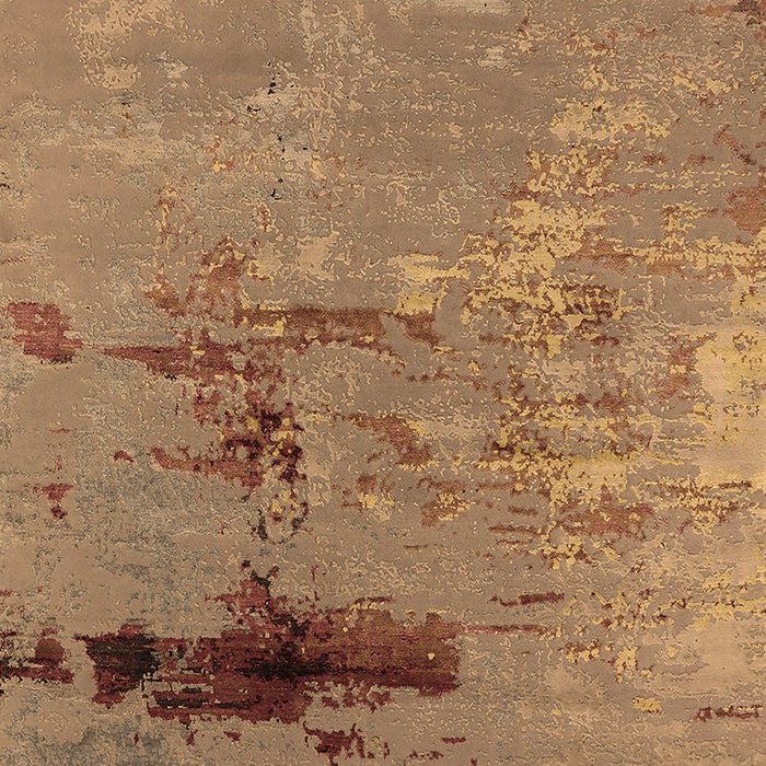 Machine Washable Oriental Brown Industrial Rug, wshurb2486brn