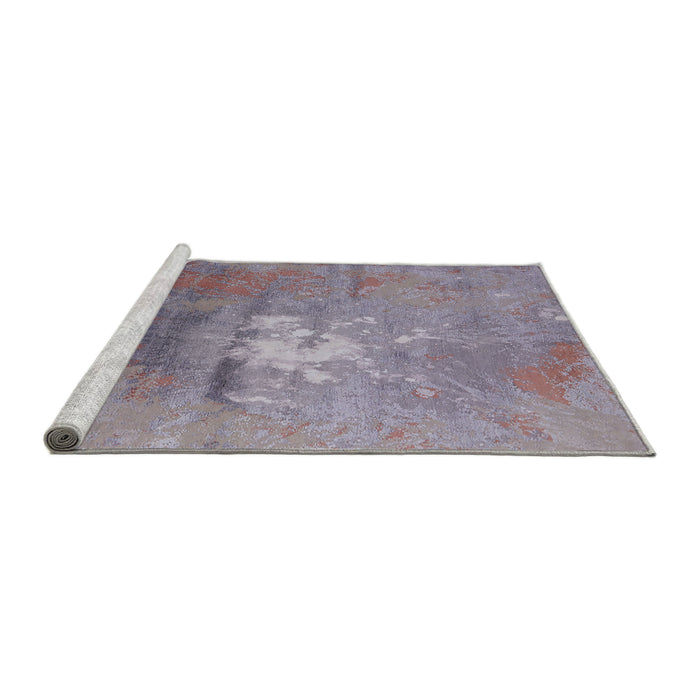 Sideview of Machine Washable Industrial Modern Rose Dust Purple Rug, wshurb2487