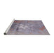 Sideview of Machine Washable Industrial Modern Rose Dust Purple Rug, wshurb2487