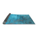 Sideview of Oriental Light Blue Industrial Rug, urb2487lblu