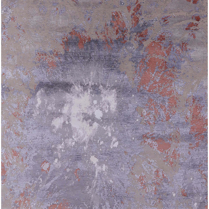 Machine Washable Industrial Modern Rose Dust Purple Rug, wshurb2487