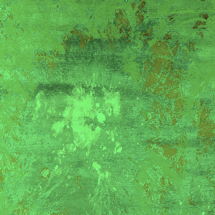 Machine Washable Oriental Green Industrial Area Rugs, wshurb2487grn
