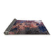 Sideview of Mid-Century Modern Rose Purple Oriental Rug, urb2488