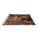 Sideview of Machine Washable Oriental Brown Industrial Rug, wshurb2488brn