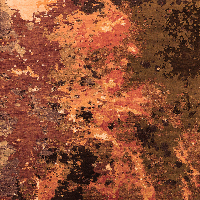 Machine Washable Oriental Orange Industrial Area Rugs, wshurb2488org