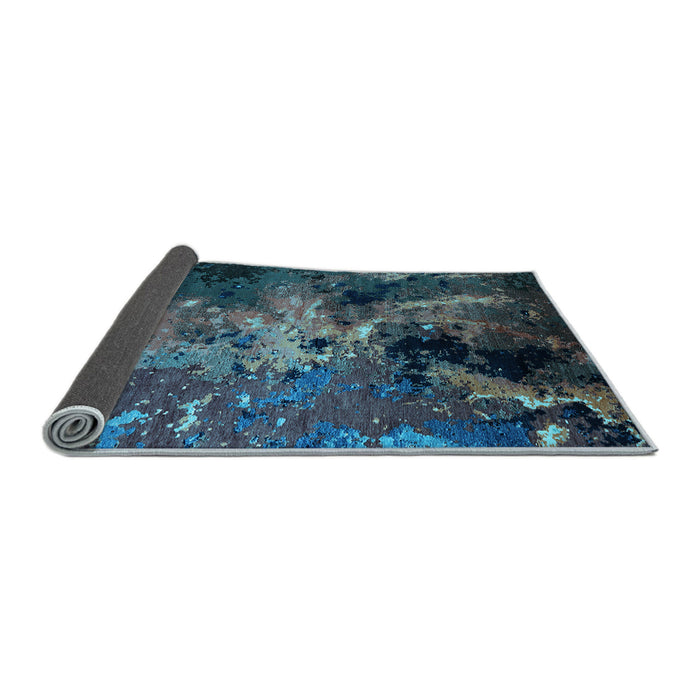 Sideview of Oriental Light Blue Industrial Rug, urb2488lblu