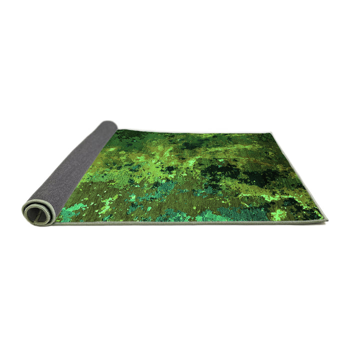 Sideview of Oriental Green Industrial Rug, urb2488grn
